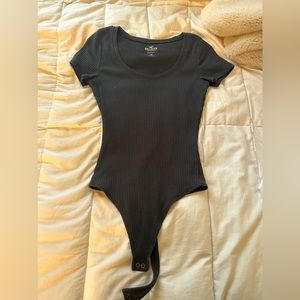 All black bodycon bodysuit from Hollister.